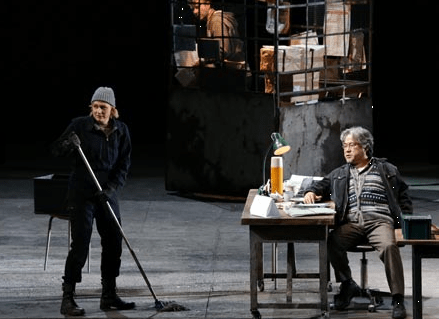 Picture by Marco Brescia & Rudy Amisano Fidelio (Act I): Leonore/Fidelio (Anja Kampe); Rocco (Kwangchul Youn)