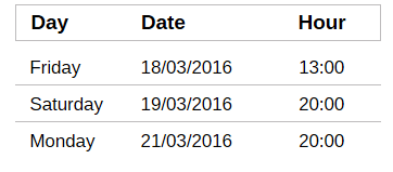 Cenerentola_Schedule