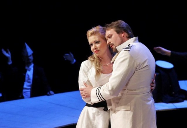Vittorio Grigolo as Rodolfo and Anita Hartig in her Met debut as Mimì in Puccini's "La Bohème" on March 19, 2014. Photo: Marty Sohl/Metropolitan Opera